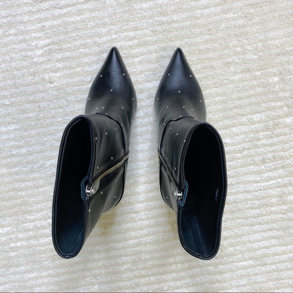 NWT All Saints black studded stiletto boots